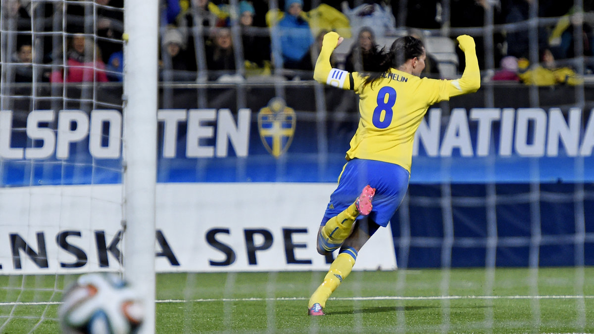 Lotta Schelin har gjort flest mål för det svenska landslaget.